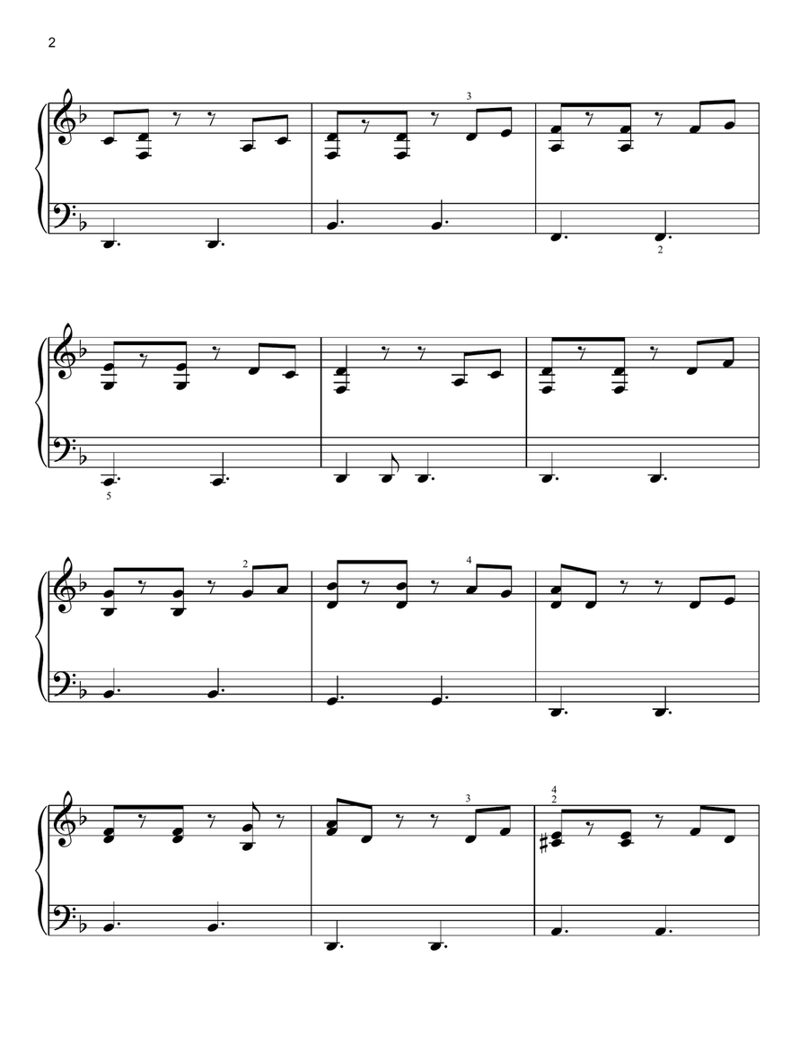 He's A Pirate (from Pirates Of The Caribbean: The Curse Of The Black Pearl) Easy Piano scores gallery preview page 2