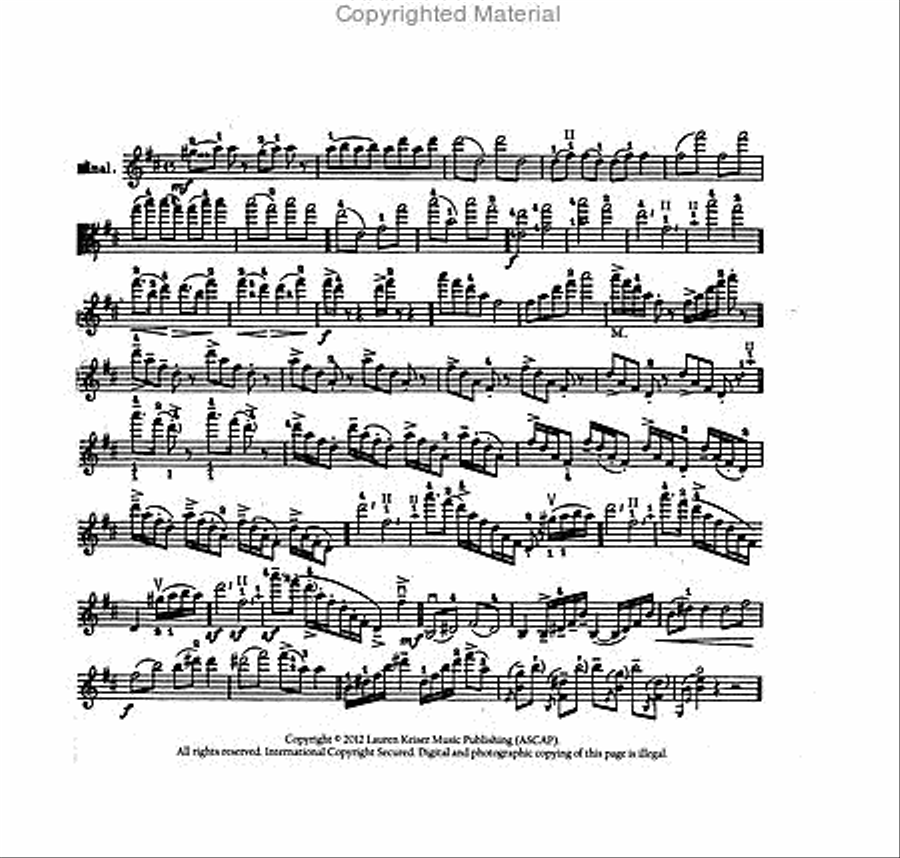 Concerto No. 1 in D Major Violin Solo scores gallery preview page 2