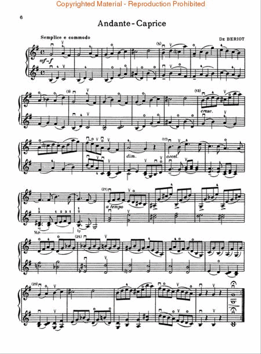 Selected Duets for Violin - Volume 1