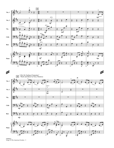 Songs Of The American Frontier - Full Score