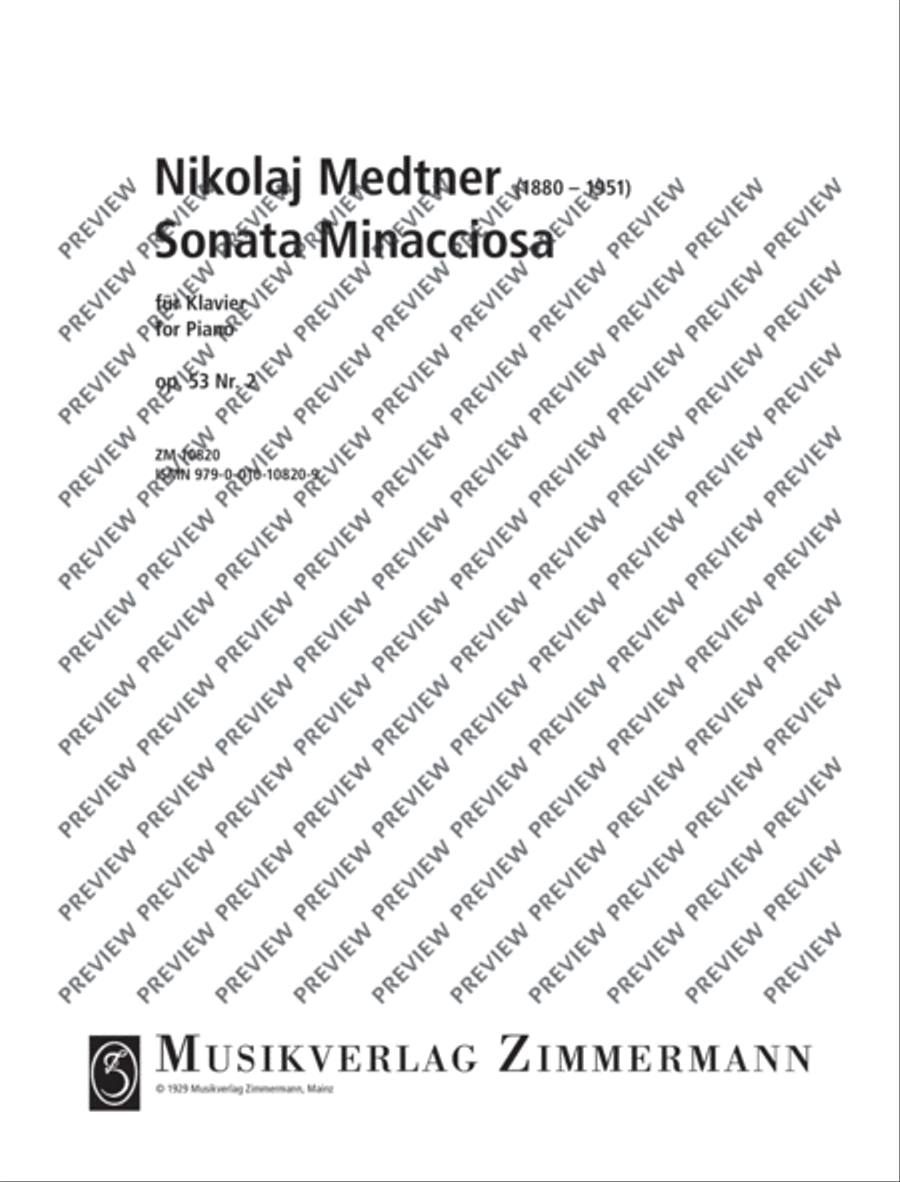 Sonata minacciosa Piano Solo scores gallery preview page 2