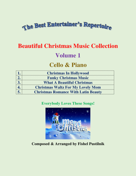 "Beautiful Christmas Music Collection" for Cello and Piano-Volume 1-Video image number null