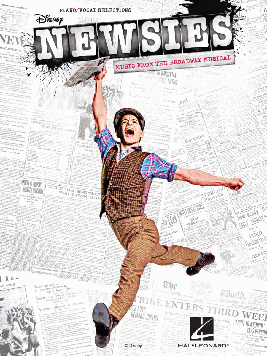 Newsies Piano, Vocal, Guitar scores gallery preview page 1