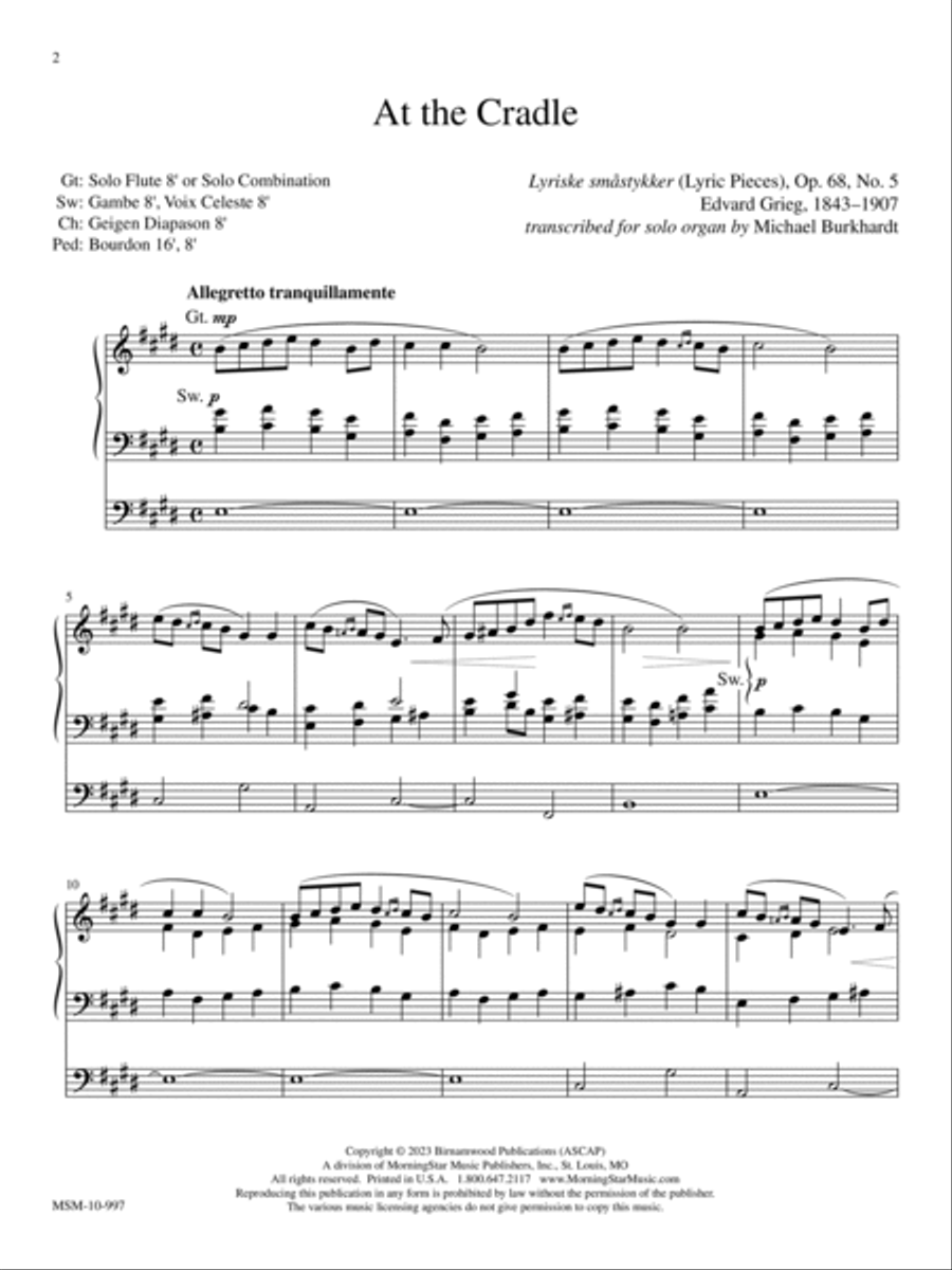 At the Cradle Organ scores gallery preview page 4