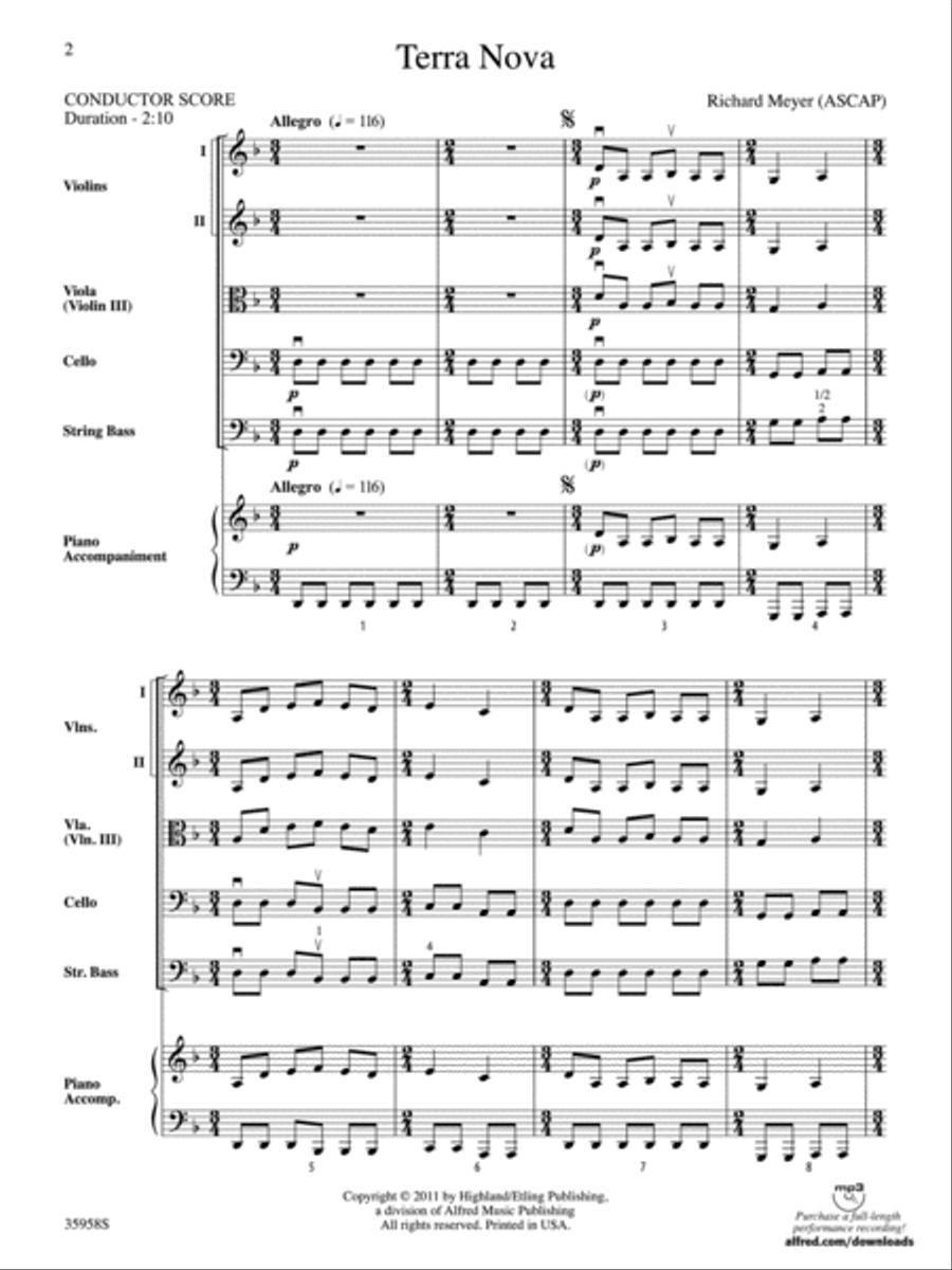 Terra Nova String Orchestra scores gallery preview page 2