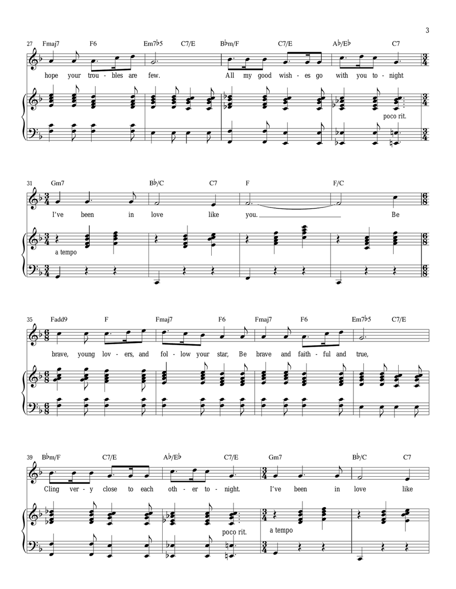 Hello, Young Lovers Piano, Vocal scores gallery preview page 3