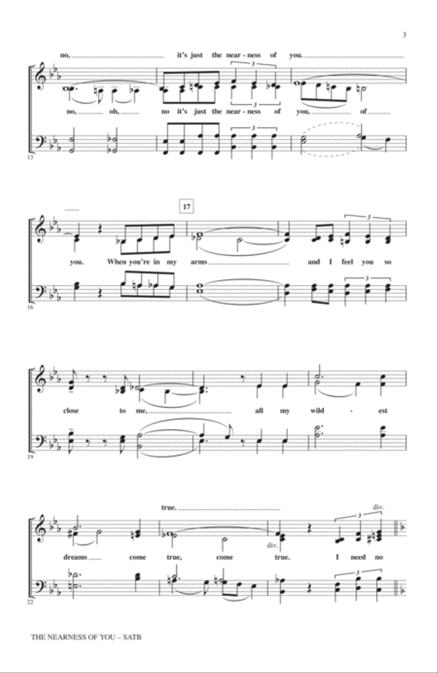 The Nearness Of You (arr. Kirby Shaw) 4-Part scores gallery preview page 2