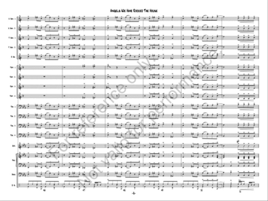 Angels We Have Rocked The House Jazz Ensemble scores gallery preview page 8