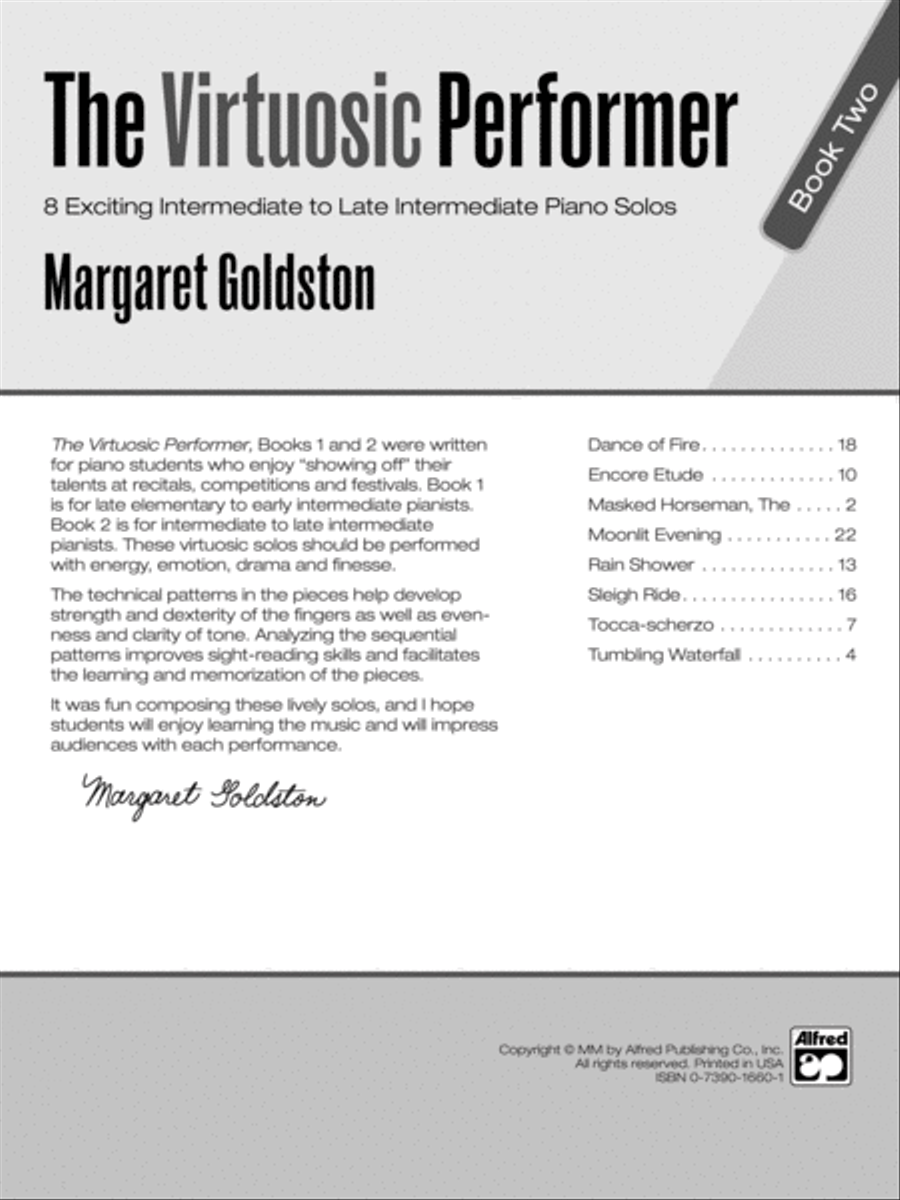 The Virtuosic Performer, Book 2 Piano Solo scores gallery preview page 2