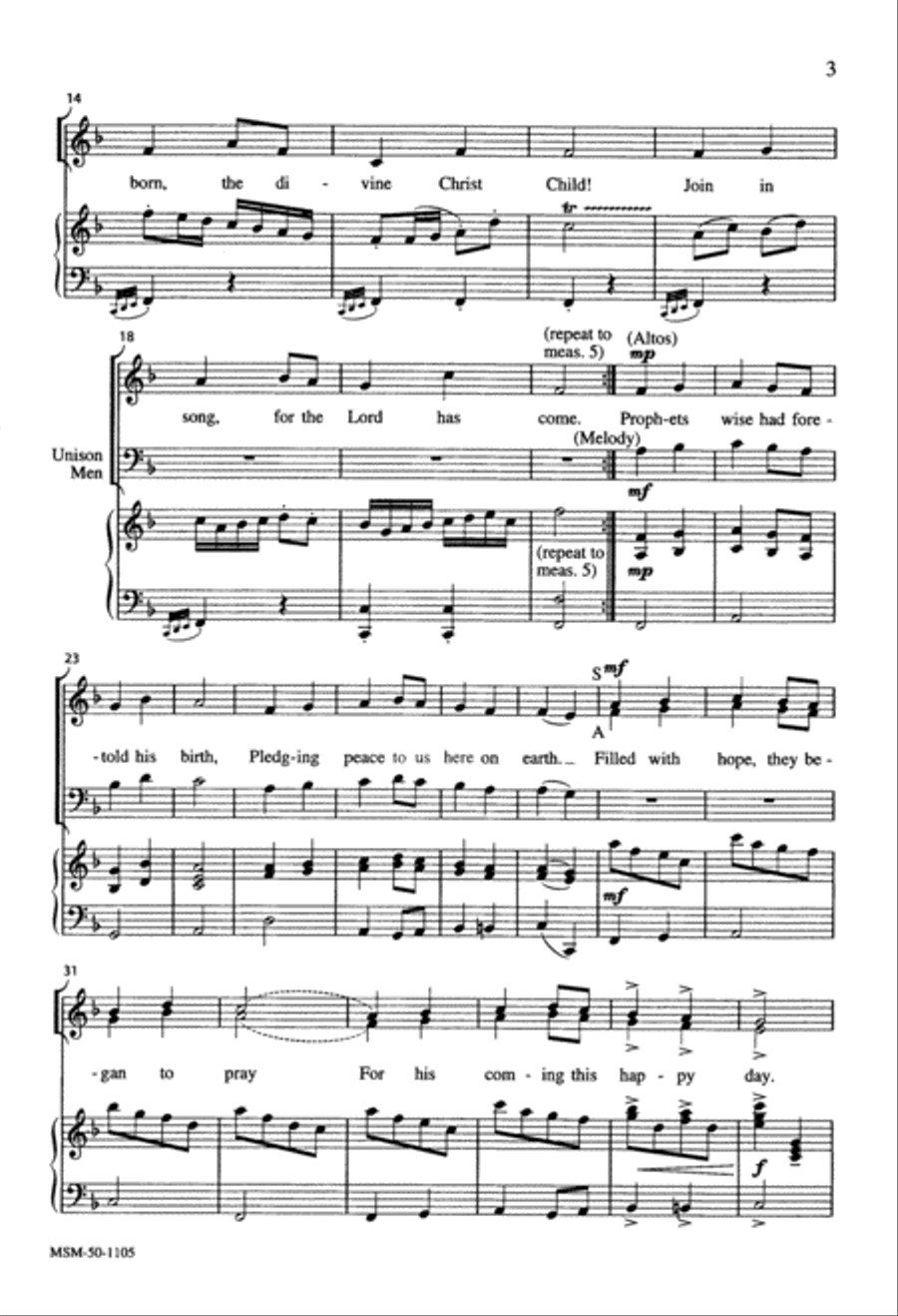 He Is Born Choir scores gallery preview page 3