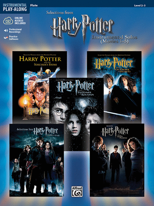 Book cover for Harry Potter, Instrumental Solos (Movies 1-5) - Flute