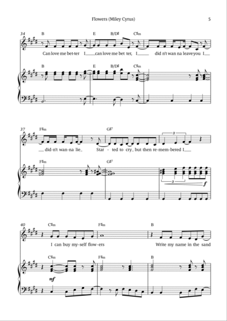 Flowers Voice scores gallery preview page 5