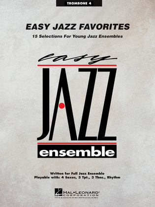 Book cover for Easy Jazz Favorites – Trombone 4