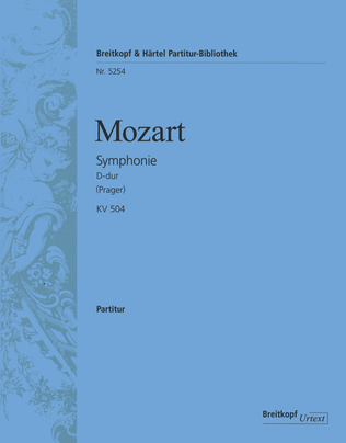 Book cover for Symphony [No. 38] in D major K. 504