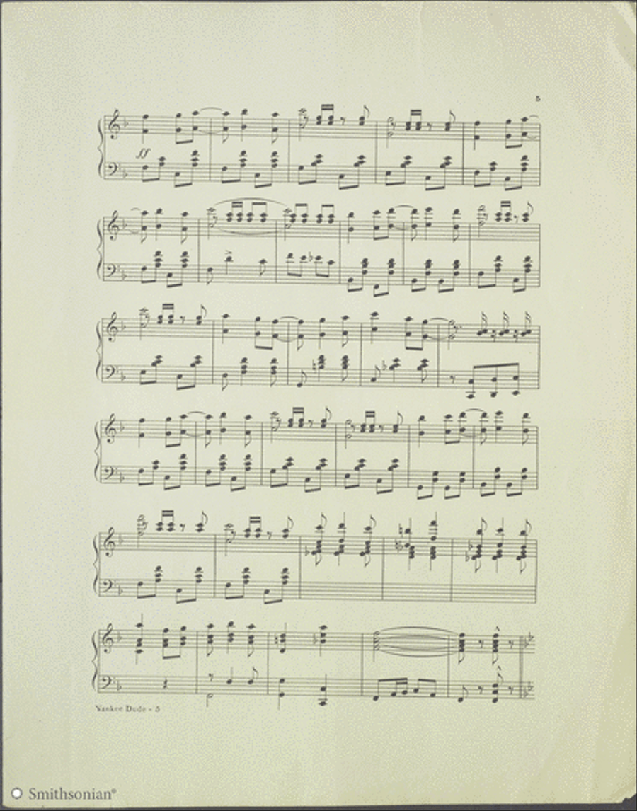 Yankee Dude Characteristic March Two-Step Piano Solo scores gallery preview page 5
