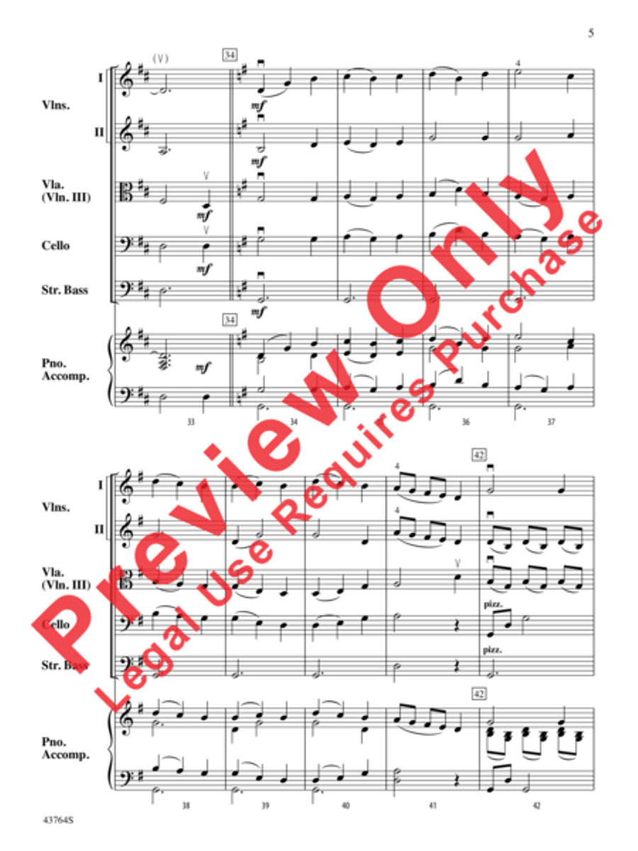 Scottish Folk Song String Orchestra scores gallery preview page 6
