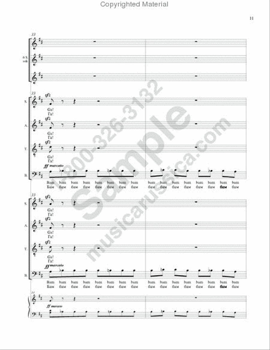 Magpie chatter ('Pushkin Wreath'-No.10) 4-Part scores gallery preview page 10