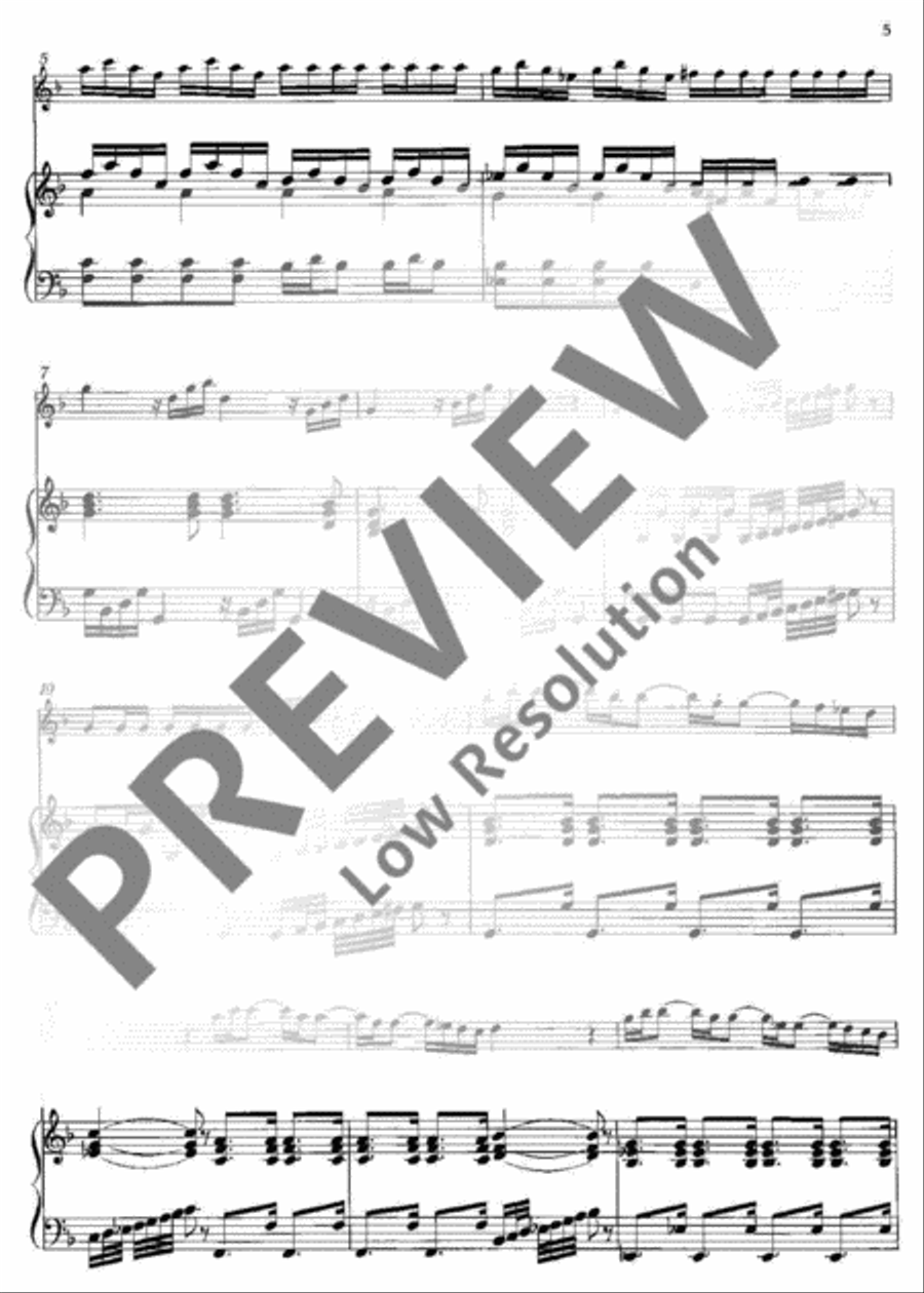 Concerto No. 2 G minor Flute scores gallery preview page 6