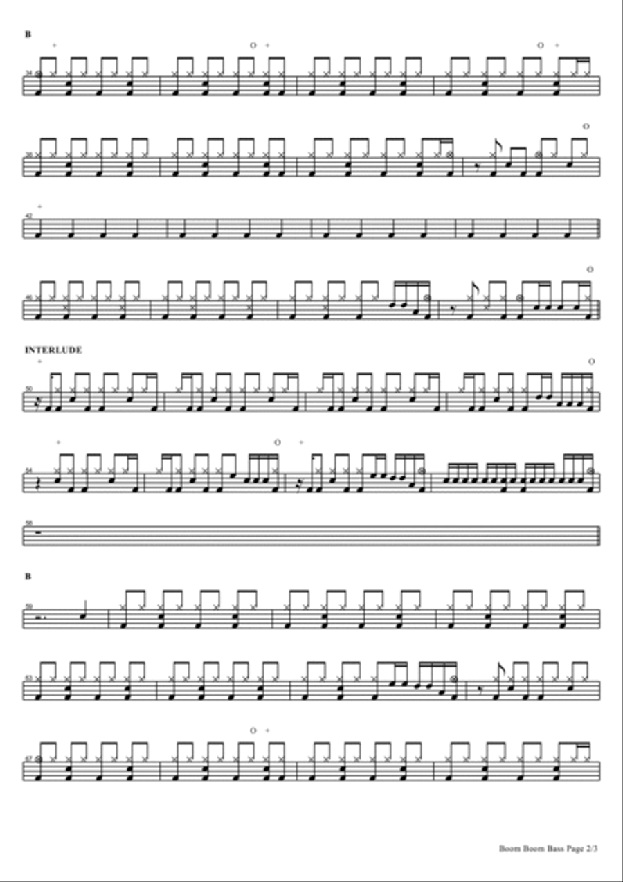 Boom Boom Bass Boom Boom Bass Drum Set scores gallery preview page 2