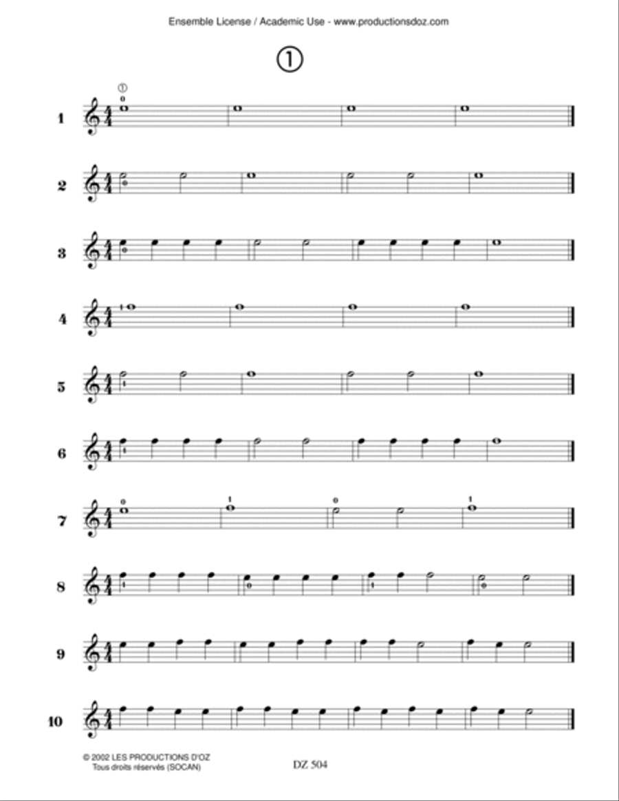 Exercices progressifs de lecture à vue Classical Guitar scores gallery preview page 2