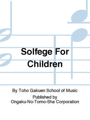 Solfege For Children