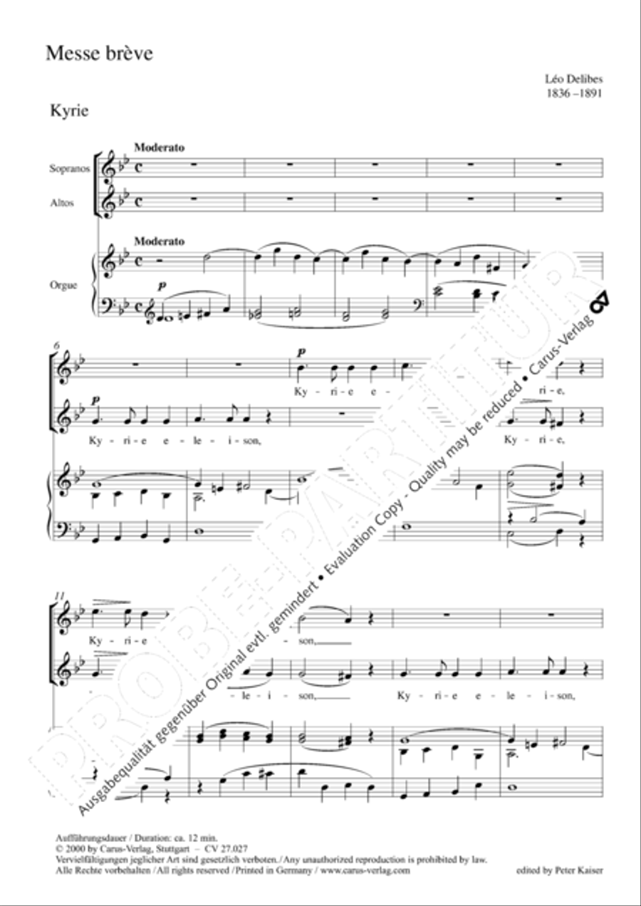 Messe breve Messe breve SA scores gallery preview page 5