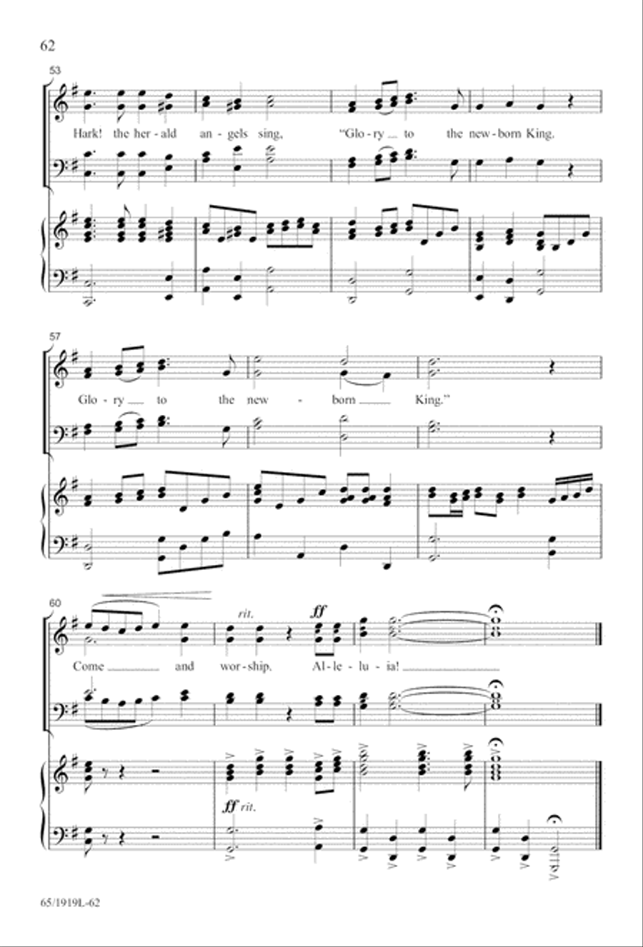 The Perfect Christmas 4-Part scores gallery preview page 64