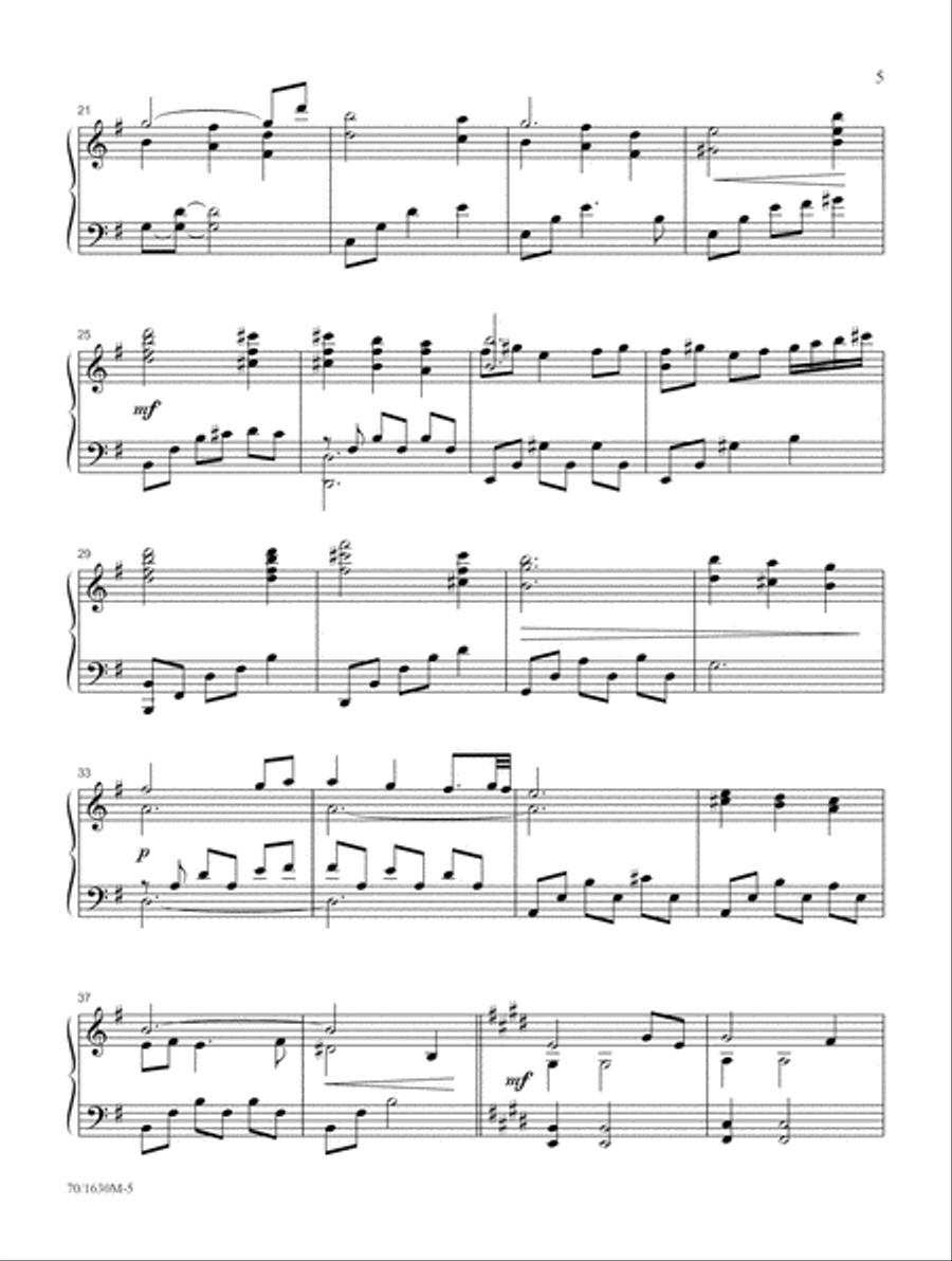 Sweet By and By (Digital Delivery) Piano Solo scores gallery preview page 5
