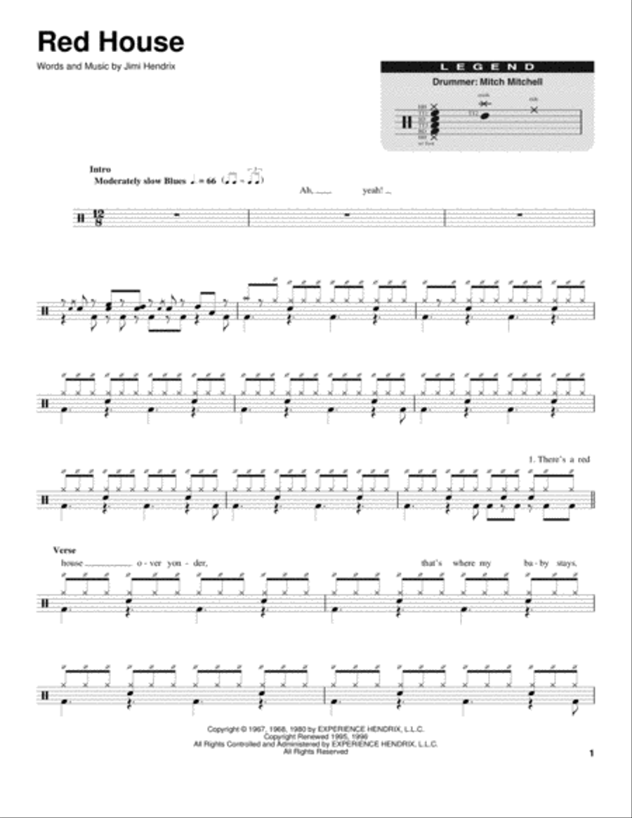 Red House Drum Set scores gallery preview page 1
