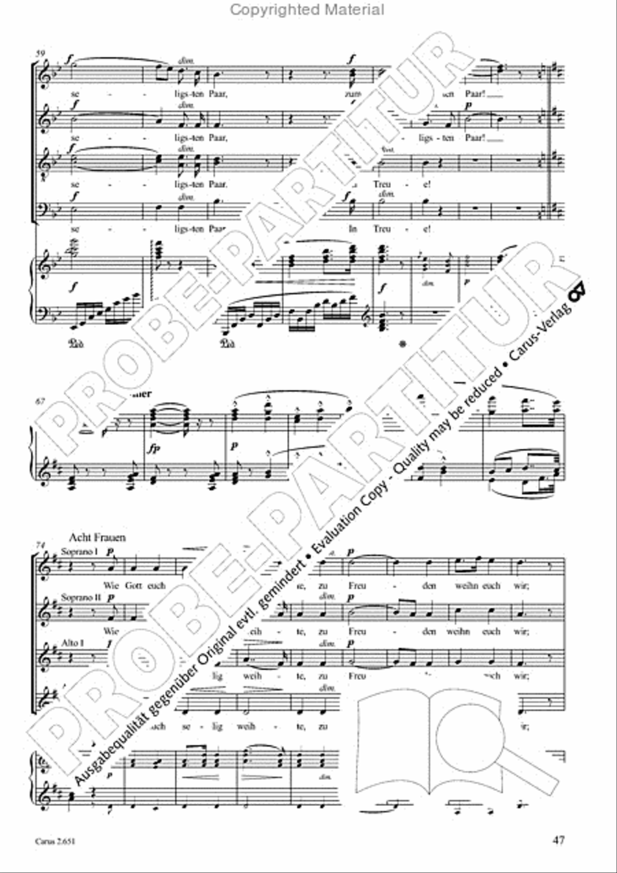 Choral collection Great Opera Choruses - Richard Wagner (choir & piano) Choir scores gallery preview page 48