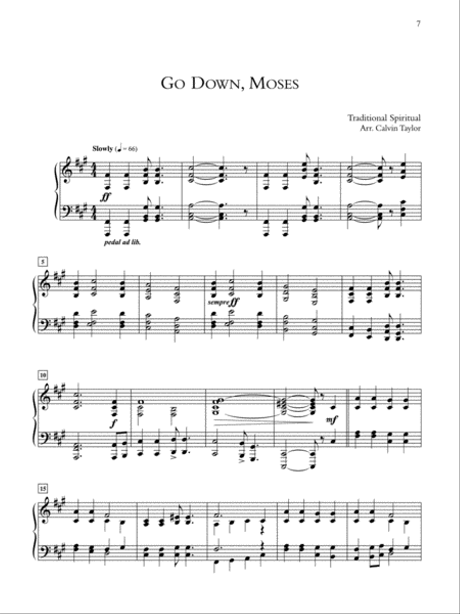 Spirituals for Worship Piano Solo scores gallery preview page 2