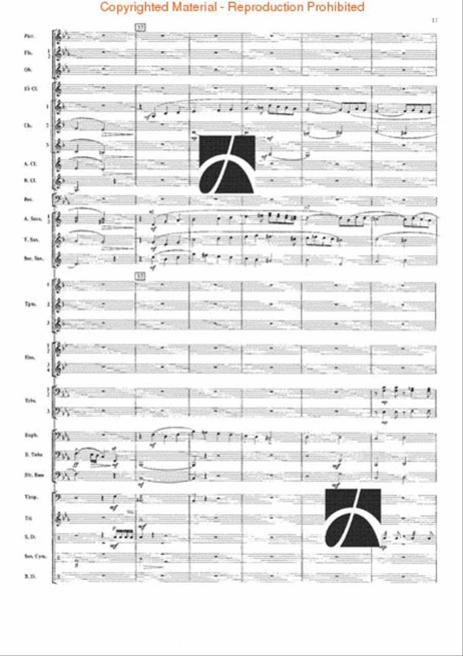 The Seventh Night of July Concert Band scores gallery preview page 8