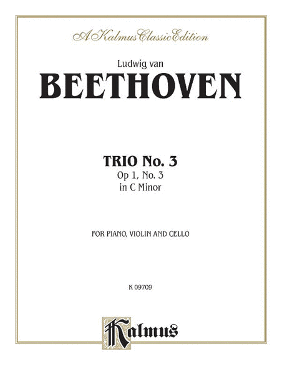 Piano Trio No. 3 -- Op. 1, No. 3 Small Ensemble scores gallery preview page 1