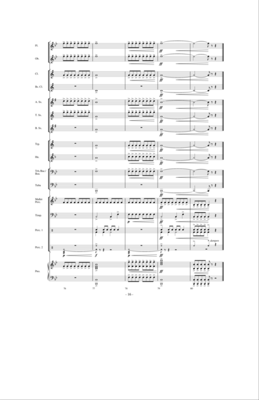 Moto Continuo Moto Continuo Concert Band scores gallery preview page 7