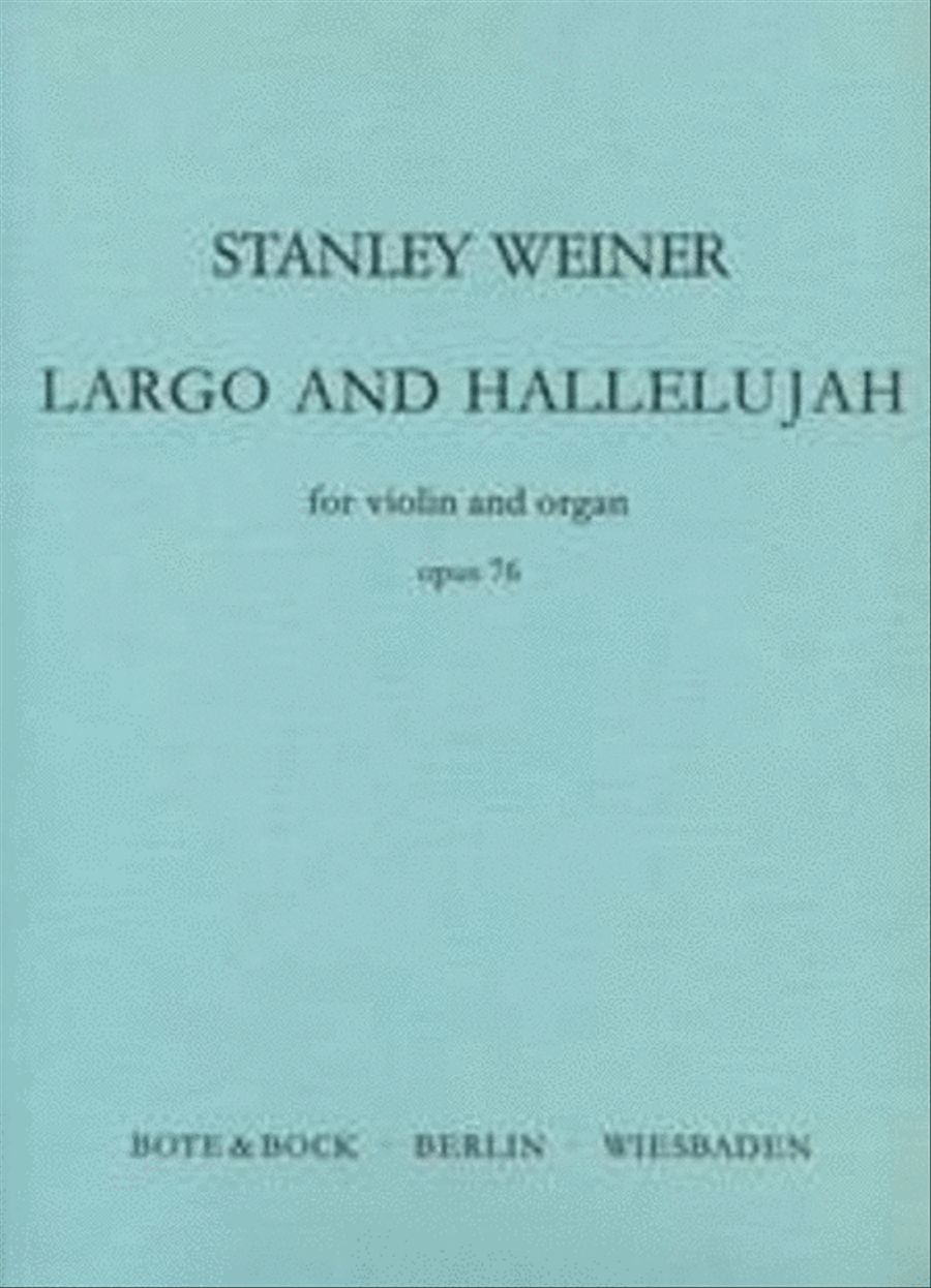 Largo and Hallelujah op. 76 Violin scores gallery preview page 1