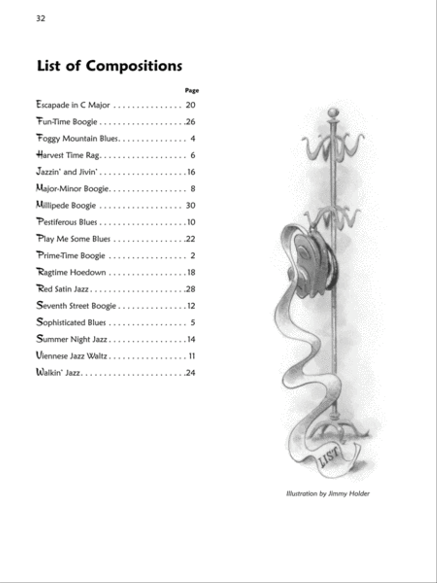 Premier Piano Course Jazz, Rags & Blues, Book 2B Piano Method scores gallery preview page 6