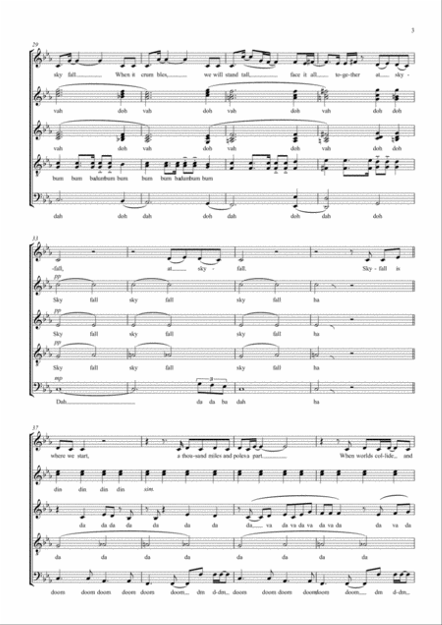 Skyfall 4-Part scores gallery preview page 3
