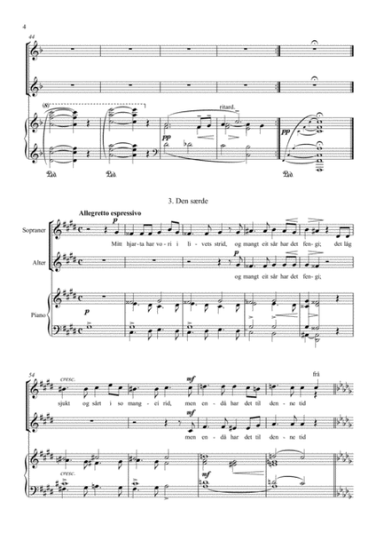 Grieg: Vinje-Sanger Op. 33 (SSAA choir with piano)