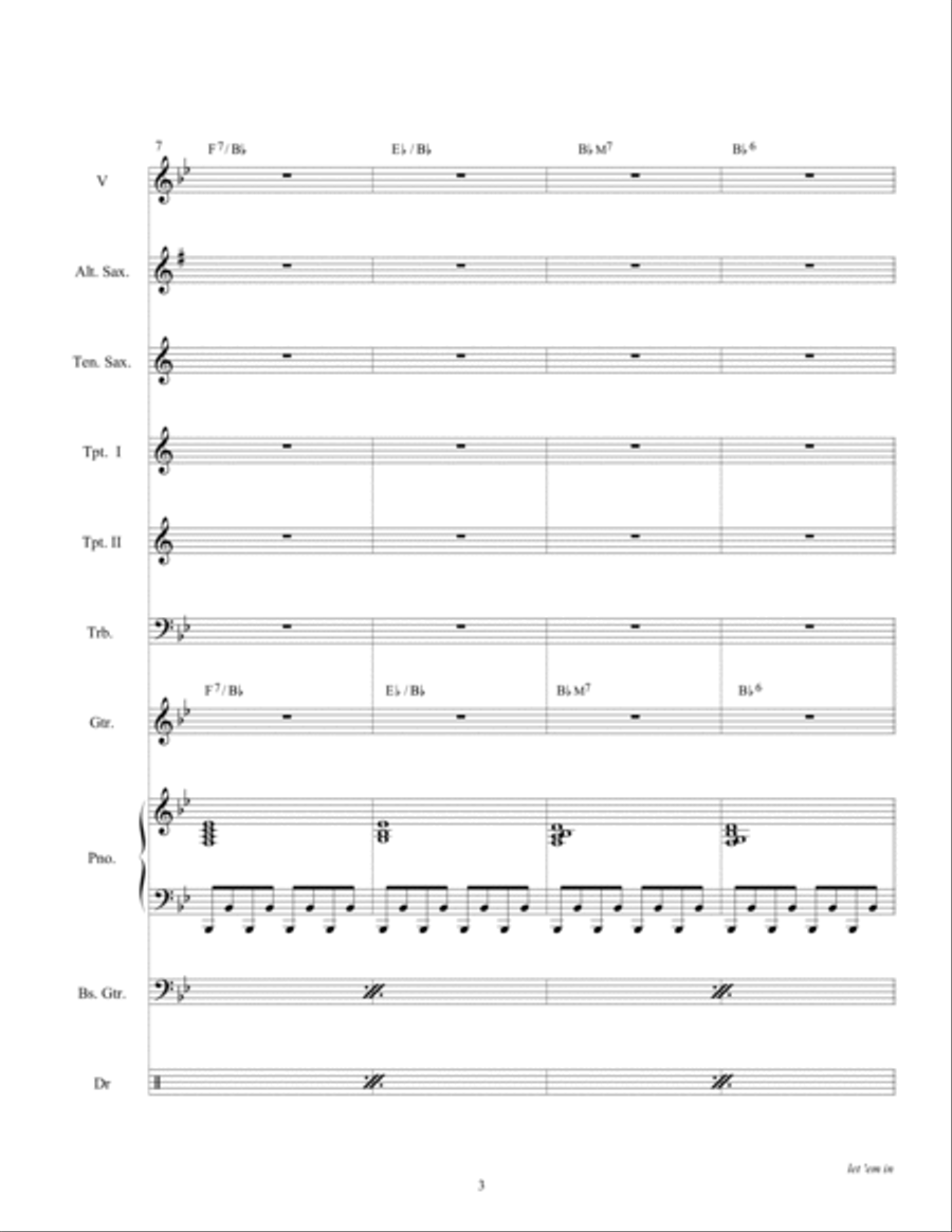 Let 'em In Tenor Saxophone scores gallery preview page 5