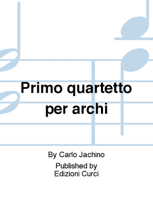 Book cover for Primo quartetto per archi