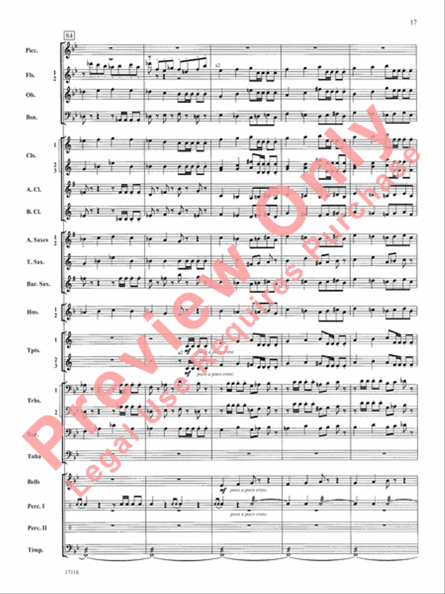 1812 Overture Concert Band scores gallery preview page 18