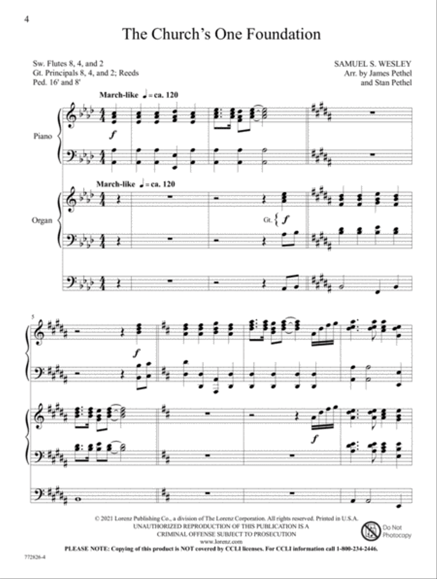 Hymns and Spiritual Songs Organ scores gallery preview page 2
