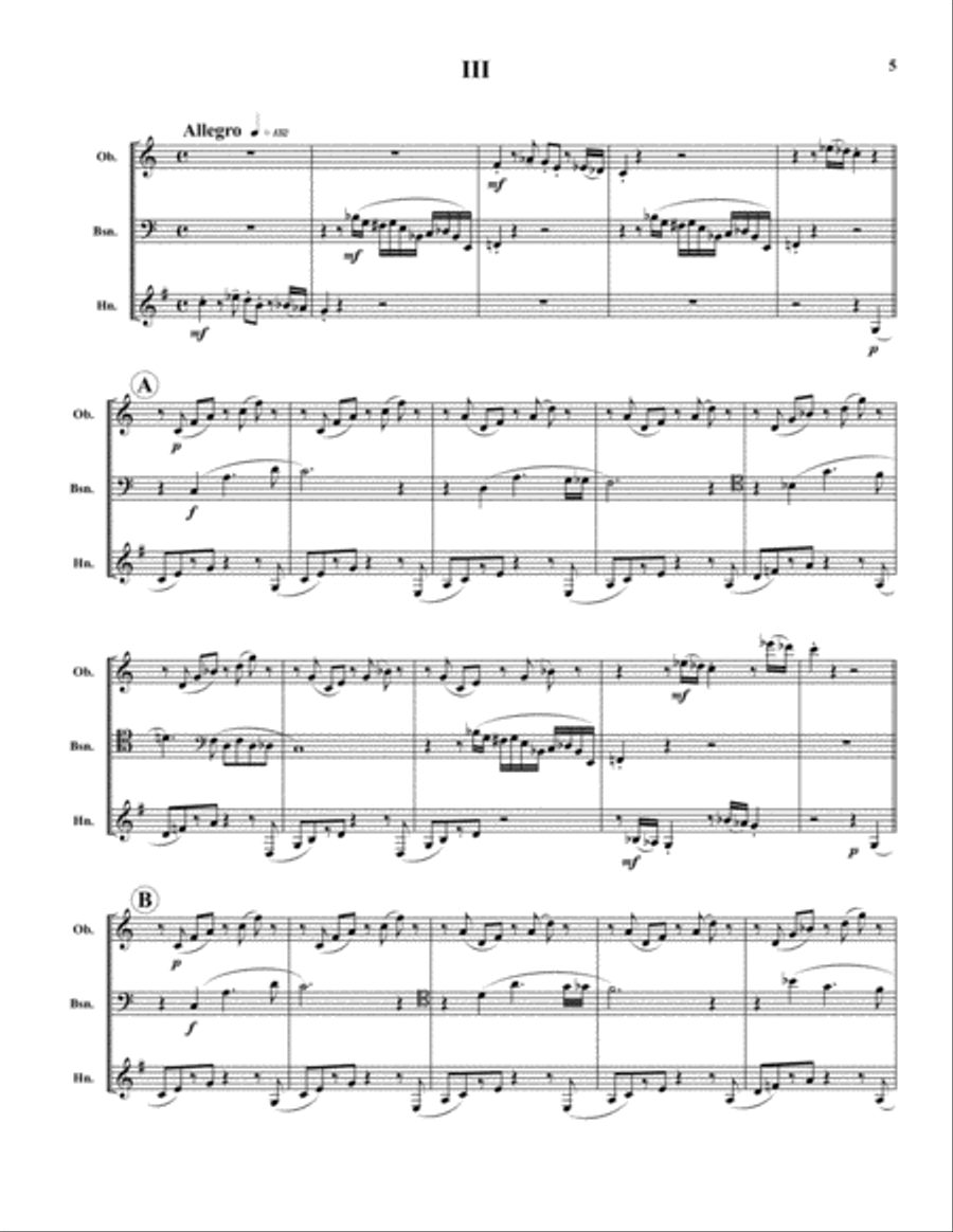 Tip-Toe Trio Bassoon scores gallery preview page 5