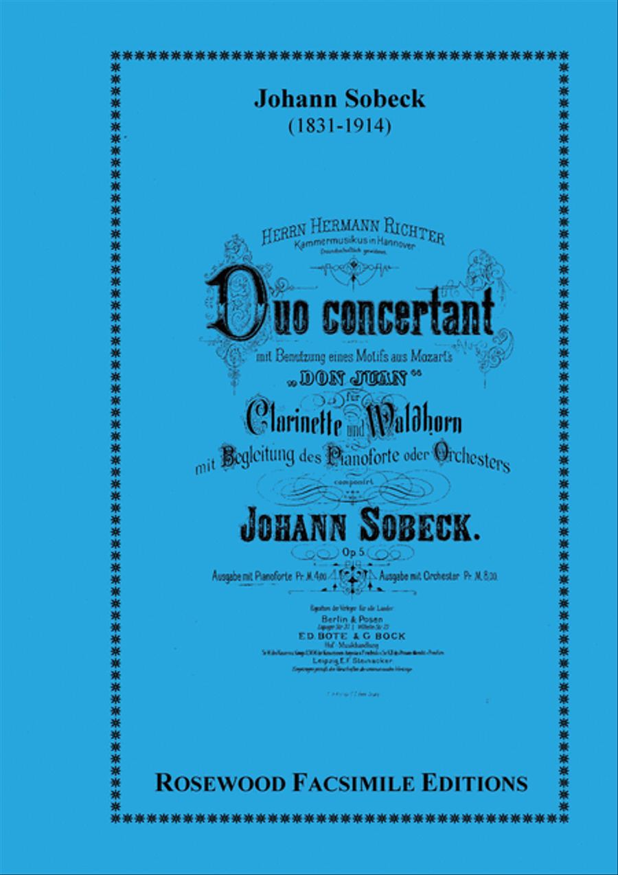 Duo Concertante, Op. 5 Clarinet scores gallery preview page 1