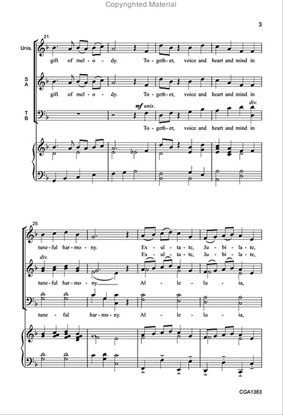 Exultate, Jubilate! Exultate, Jubilate! 4-Part scores gallery preview page 4