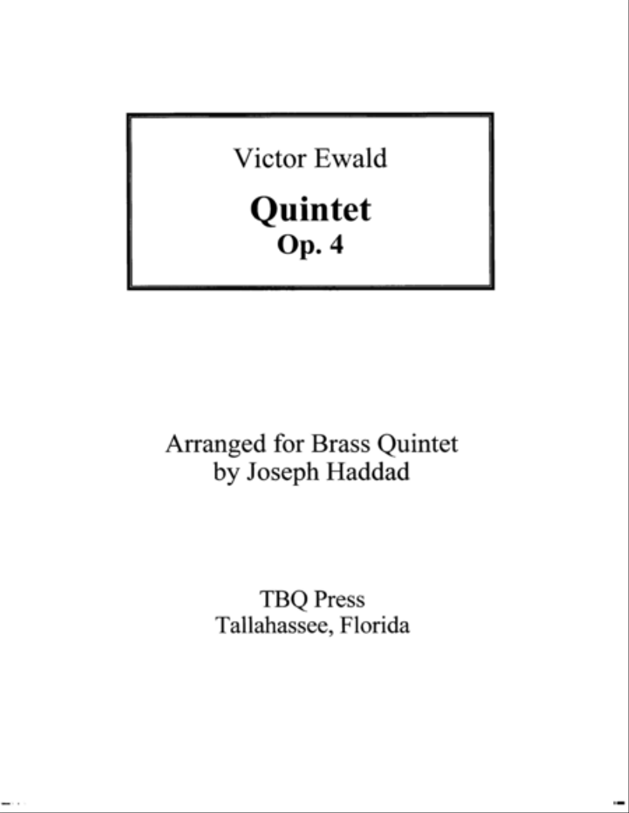 Quintet, Op. 4 Brass Ensemble scores gallery preview page 1