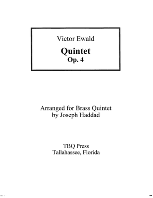 Quintet, Op. 4
