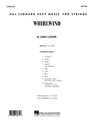 Book cover for Whirlwind - Full Score