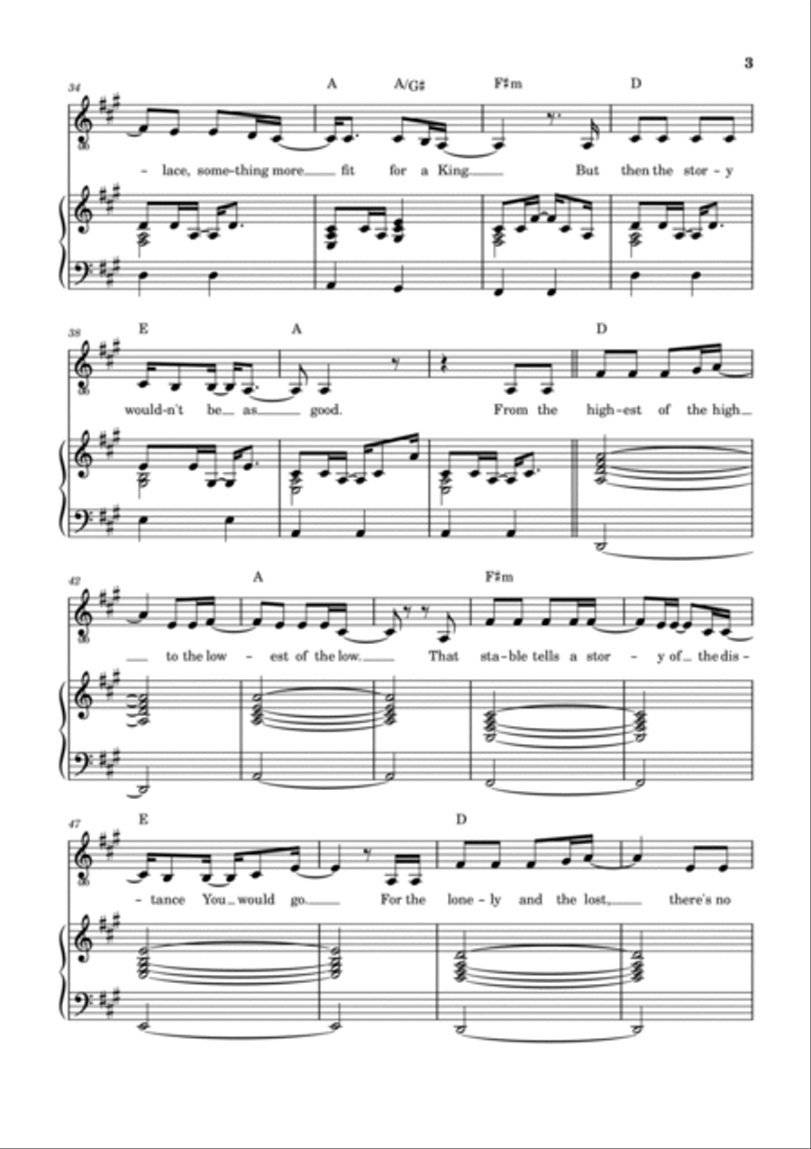 The Manger Piano, Vocal, Guitar scores gallery preview page 4