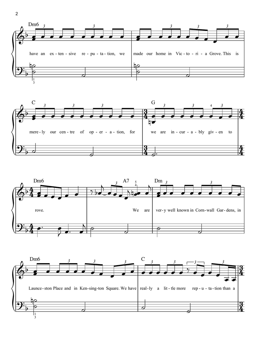 Mungojerrie And Rumpleteazer (from the Motion Picture Cats) Easy Piano scores gallery preview page 2